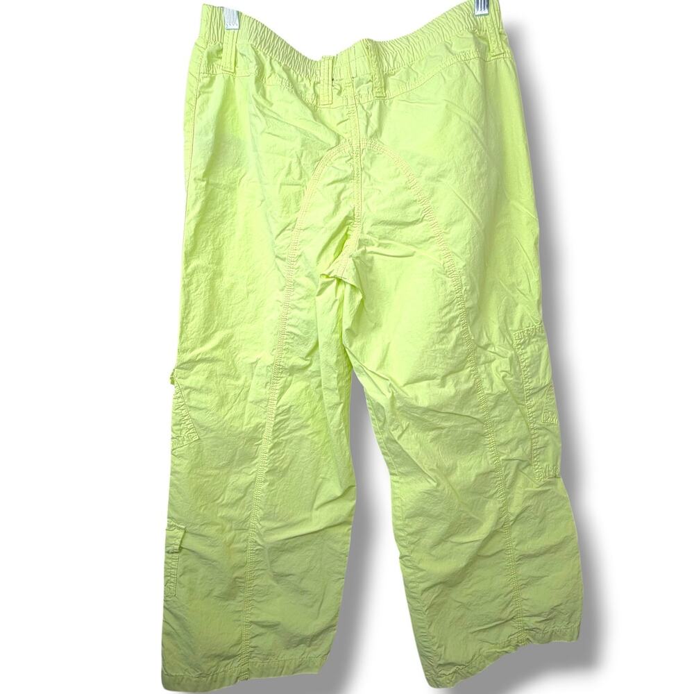 BDG Urban Outfitters NWOT Lime Y2K Low Rise Baggy Wide Leg Cotton Cargo Pant - Picture 8 of 11